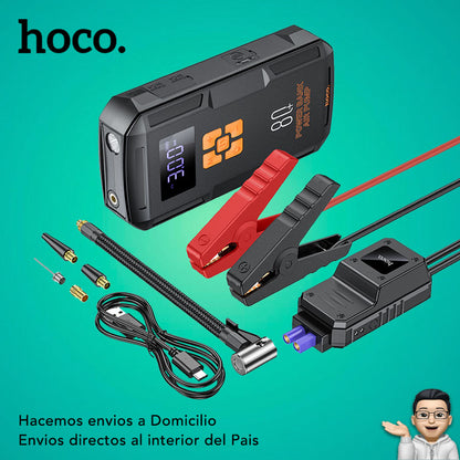 HOCO QS2 Inflador y Arrancador de batería de 8.000 mAh