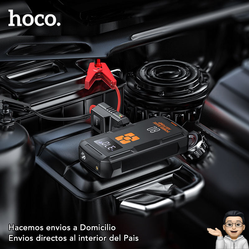 HOCO QS2 Inflador y Arrancador de batería de 8.000 mAh
