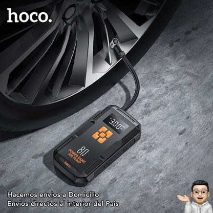 HOCO QS2 Inflador y Arrancador de batería de 8.000 mAh