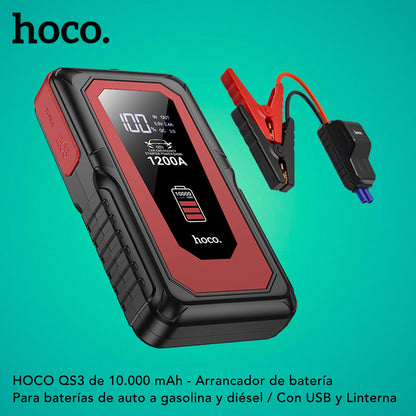 HOCO QS3  Arrancador de batería de 10.000 mAh