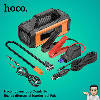 HOCO QS4 Inflador y Arrancador de batería de 10.000 mAh