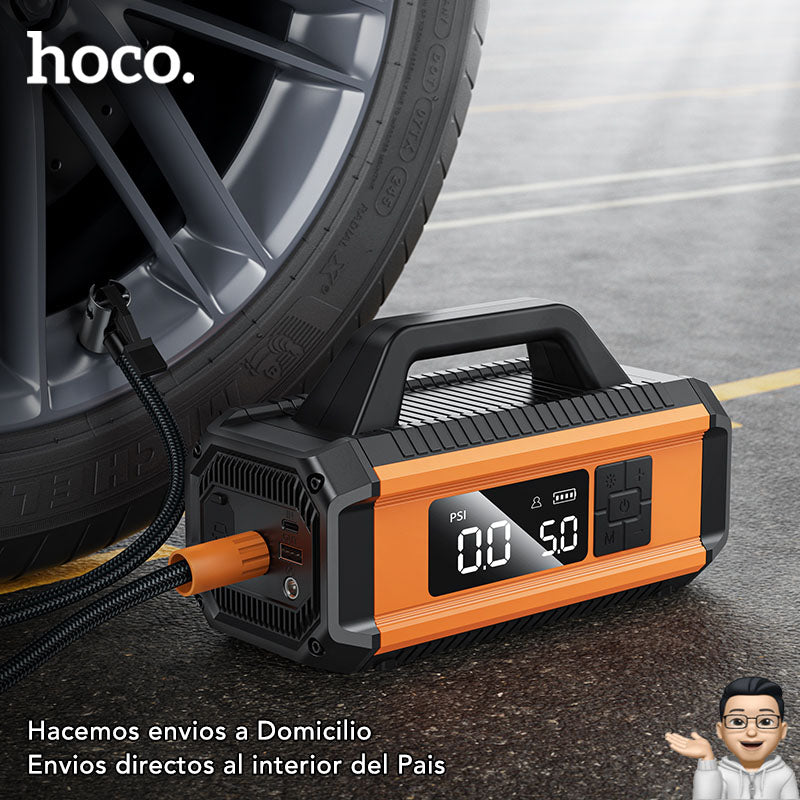 HOCO QS4 Inflador y Arrancador de batería de 10.000 mAh