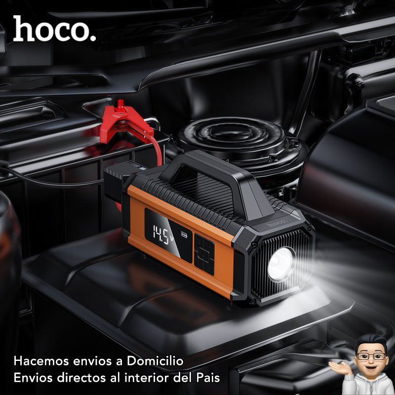 HOCO QS4 Inflador y Arrancador de batería de 10.000 mAh