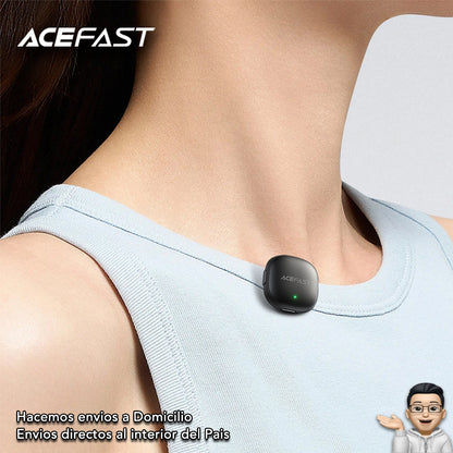 ACEFAST R1 Micrófono Dual de doble receptor de solapa