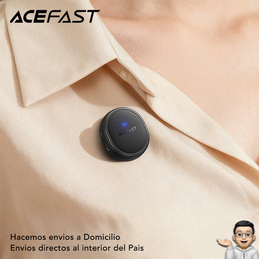 ACEFAST R3 Micrófono Dual de doble receptor de solapa
