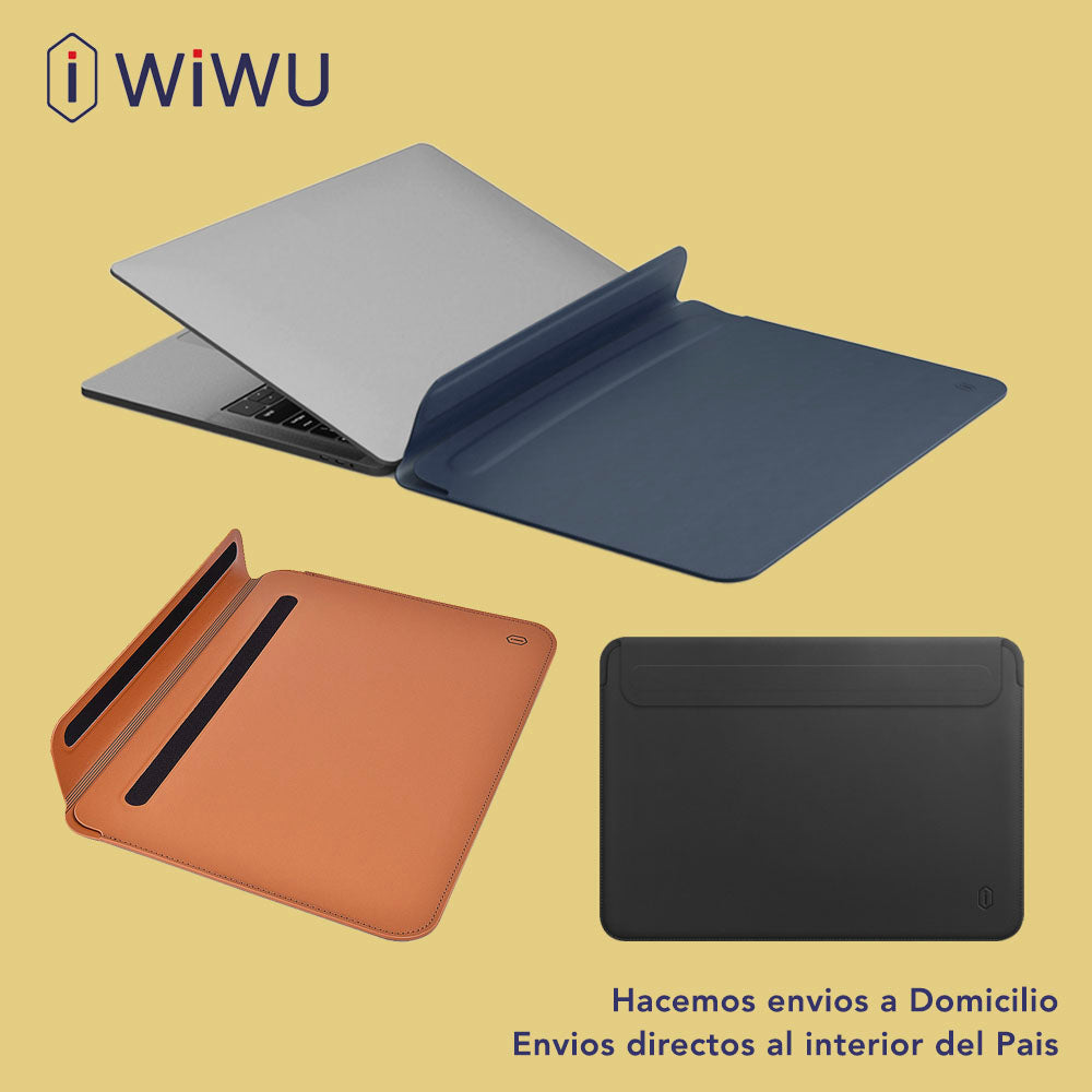 WIWU Skin Pro  Funda de cuero ecológico para MacBook