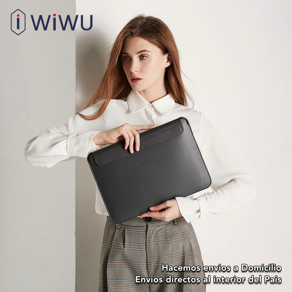 WIWU Skin Pro  Funda de cuero ecológico para MacBook