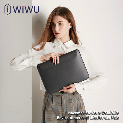 WIWU Skin Pro  Funda de cuero ecológico para MacBook