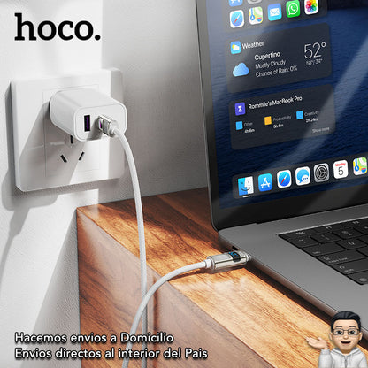 HOCO U137-B  Cable Tipo C a Tipo C / 60 Watts / 1.2 metros