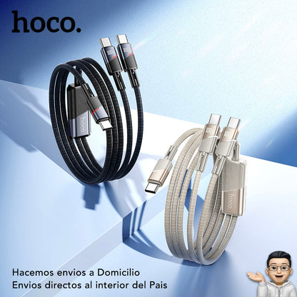 HOCO U139 Cable Tipo C a Tipo C / 100 Watts / 1.2 metros