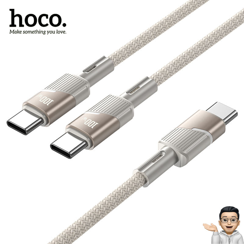 HOCO U139 Cable Tipo C a Tipo C / 100 Watts / 1.2 metros