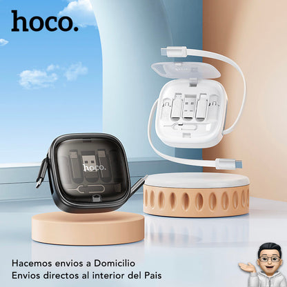 HOCO U140 6en1 Cable Tipo C a Tipo C / 60 Watts / 0.95 Metros