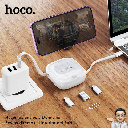 HOCO U140 6en1 Cable Tipo C a Tipo C / 60 Watts / 0.95 Metros