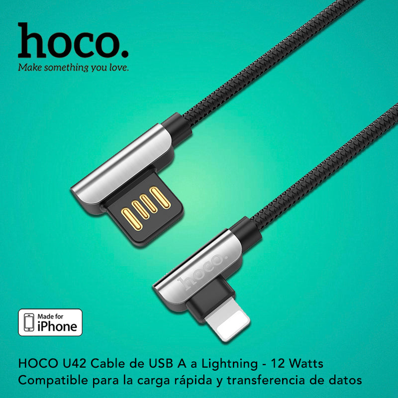 HOCO U42 Cable USB A para iPhone / 12 Watts / 1.2 metros