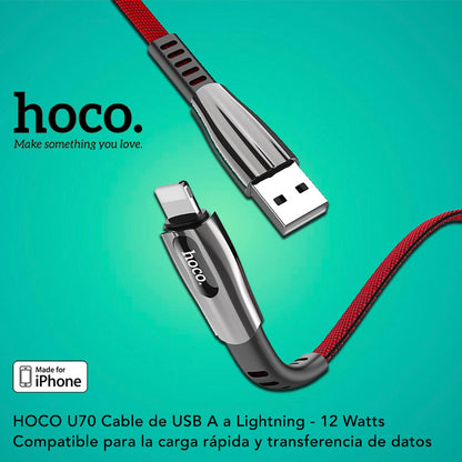 HOCO U70 Cable USB A para iPhone / 12 Watts / 1.2 metros