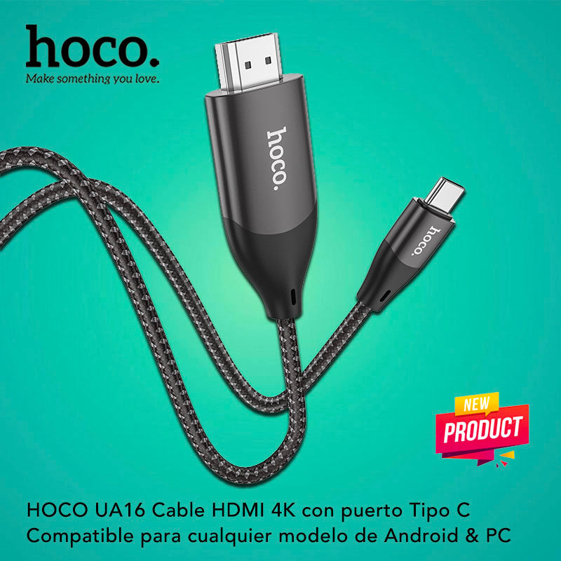 HOCO UA16 Cable Tipo C a HDMI 4k
