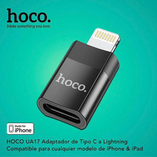 HOCO UA17 Adaptador de Tipo C a Lightning para iPhone