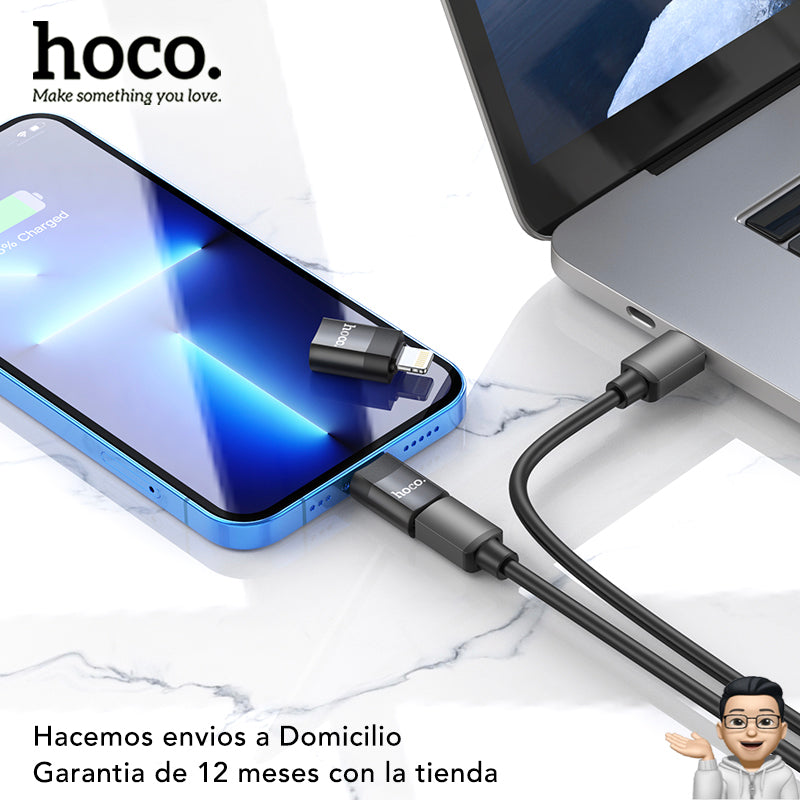 HOCO UA17 Adaptador de Tipo C a Lightning para iPhone