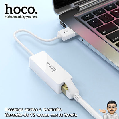 HOCO UA22 Adaptador USB a RJ45 cable de Red