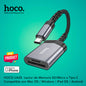 HOCO UA25 Lector de Memoria SD / Micro SD a Tipo C