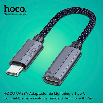 HOCO UA29A  Adaptador Lightning a Tipo C