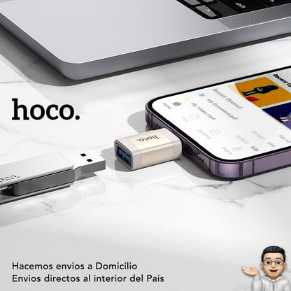 HOCO UA31-A  Adaptador de USB a Lightning para iPhone OTG