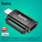 HOCO UA31-B  Adaptador de Tipo C a Lightning para iPhone OTG