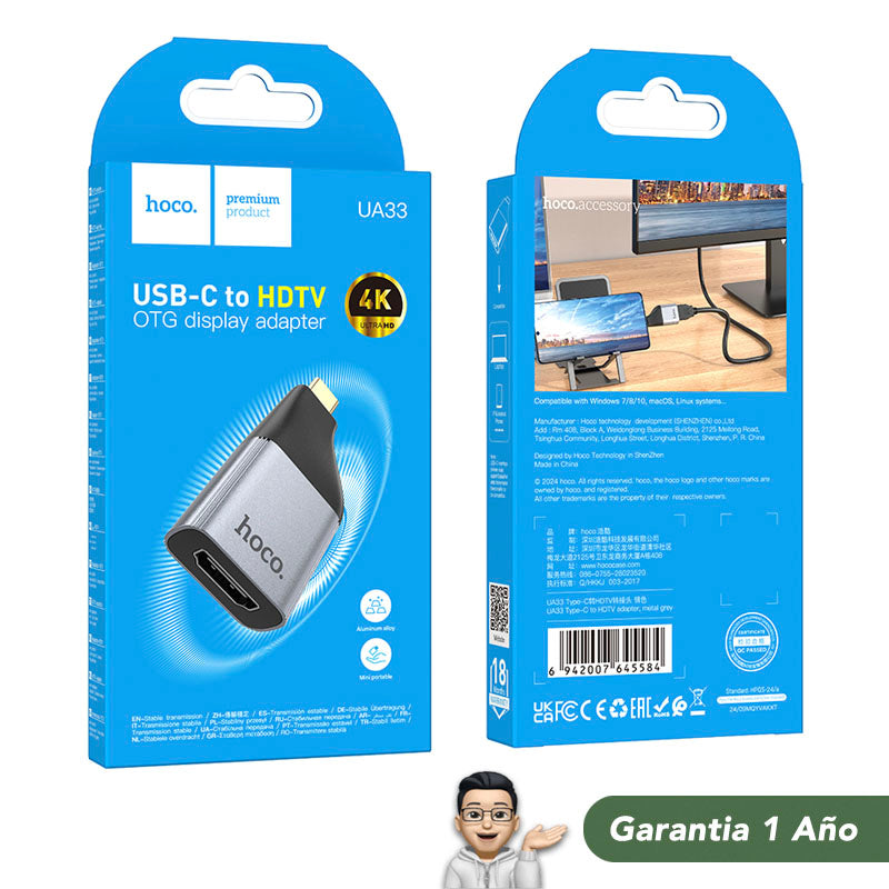 HOCO UA33 Adaptador HDMI a Tipo-C