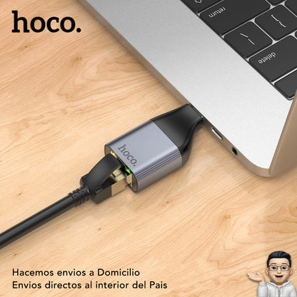 HOCO UA35 Adaptador Tipo C a RJ45 cable de Red