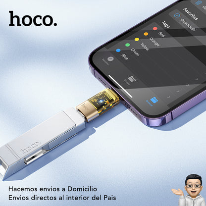 HOCO UA36-A Adaptador de Tipo C a Lightning para iPhone OTG