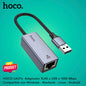 HOCO UA37 Adaptador USB a RJ45 de 1000 Mbps