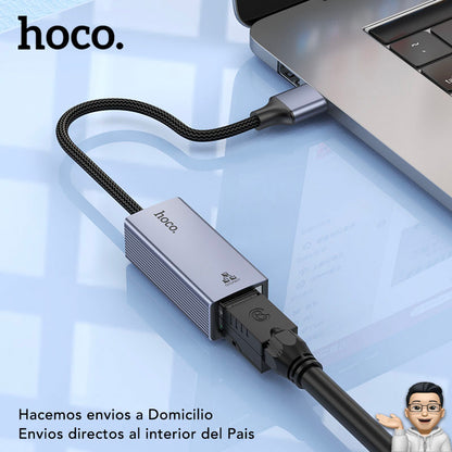 HOCO UA37 Adaptador USB a RJ45 de 1000 Mbps
