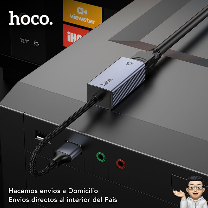 HOCO UA37 Adaptador USB a RJ45 de 1000 Mbps