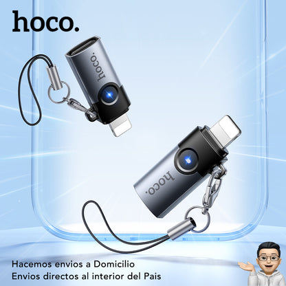 HOCO UA46-A Adaptador de Tipo C a Lightning para iPhone OTG