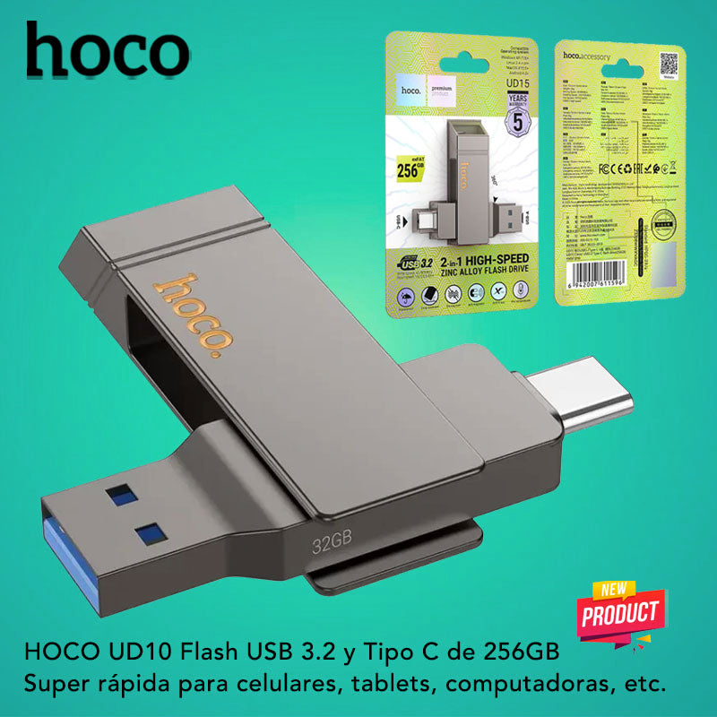 HOCO UD15 Flash USB / Tipo C 3.2 de 256GB