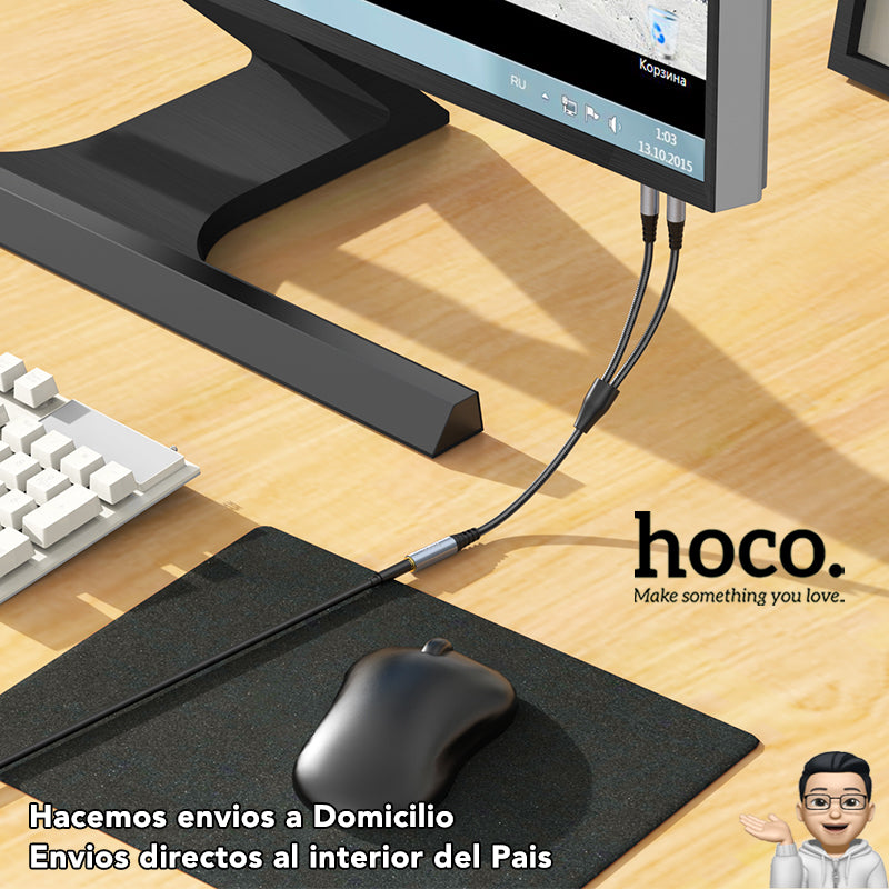HOCO UPA21 Adaptador de audio 2en1