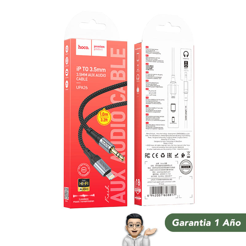 HOCO UPA26 Cable Auxiliar para iPhone