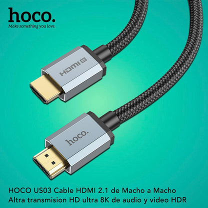 HOCO US03 Cable HDMI a HDMI 2.1 8K Ultra HD