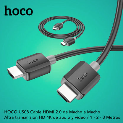 HOCO US08 Cable HDMI a HDMI 2.0 4K HD