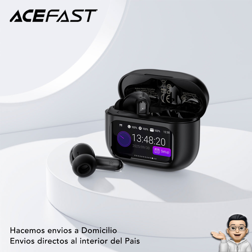ACEFAST W6 Audífonos TWS con pantalla LED