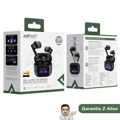 ACEFAST W6 Audífonos TWS con pantalla LED