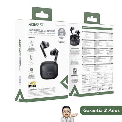 ACEFAST W7 Audífonos TWS con ENC y Baja latencia