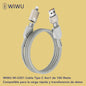WIWU Raptor 4en1 Cable Tipo C a Tipo C / 100 Watts