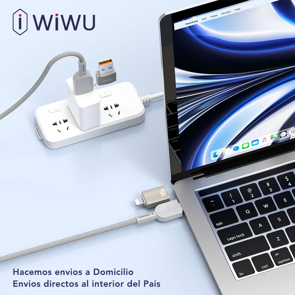 WIWU Raptor 4en1 Cable Tipo C a Tipo C / 100 Watts
