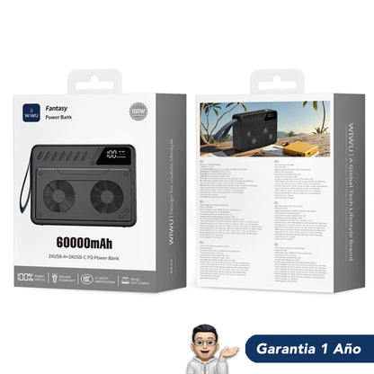 WIWU Wi-P58 de 60000 mAh Carga rápida 100 Watts