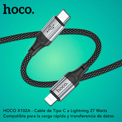 HOCO X102 Cable Tipo C para iPhone / 27 Watts / 1 metro