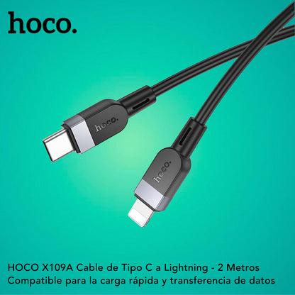 HOCO X109 Cable Tipo C para iPhone / 27 Watts / 2 metros