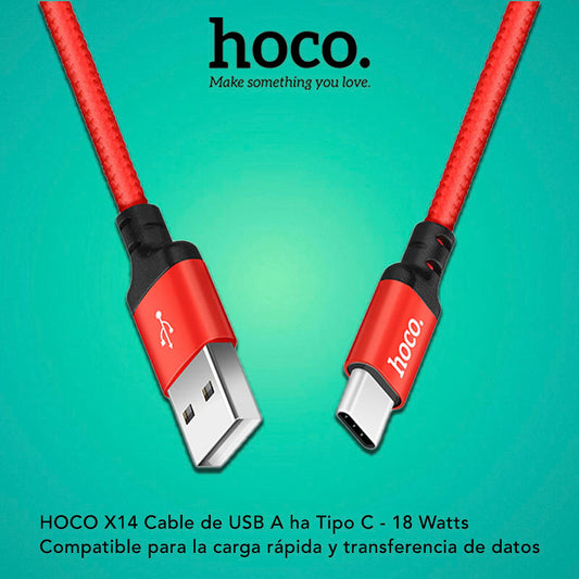 HOCO X14 Cable USB a Tipo C / 12 Watts / 1 y 2 metros