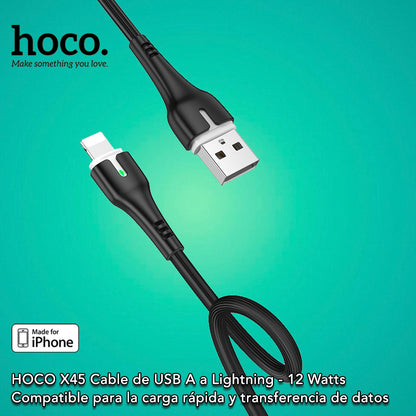 HOCO X45 Cable USB A para iPhone / 12 Watts / 1 metro