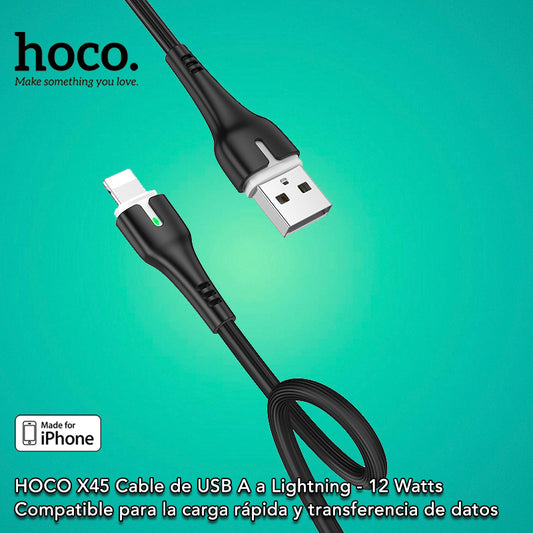 HOCO X45 Cable USB A para iPhone / 12 Watts / 1 metro